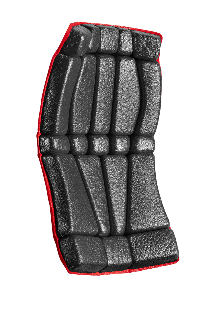 60300BR Knie insteekkussen – ErgoPad – Rood / Zwart